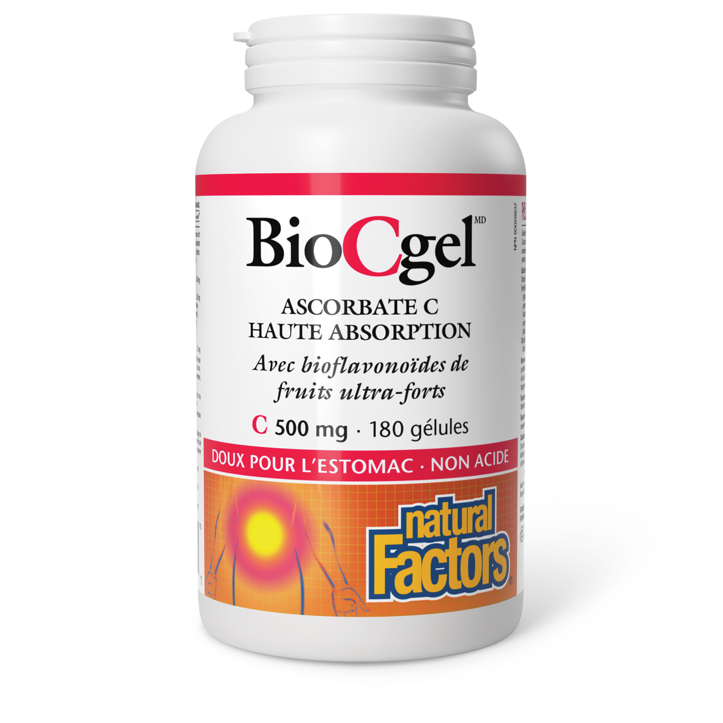 BioCgel Ascorbate C Haute absorption 500 mg, Natural Factors|v|image|1354