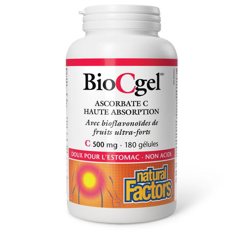 BioCgel Ascorbate C Haute absorption 500 mg, Natural Factors|v|image|1354