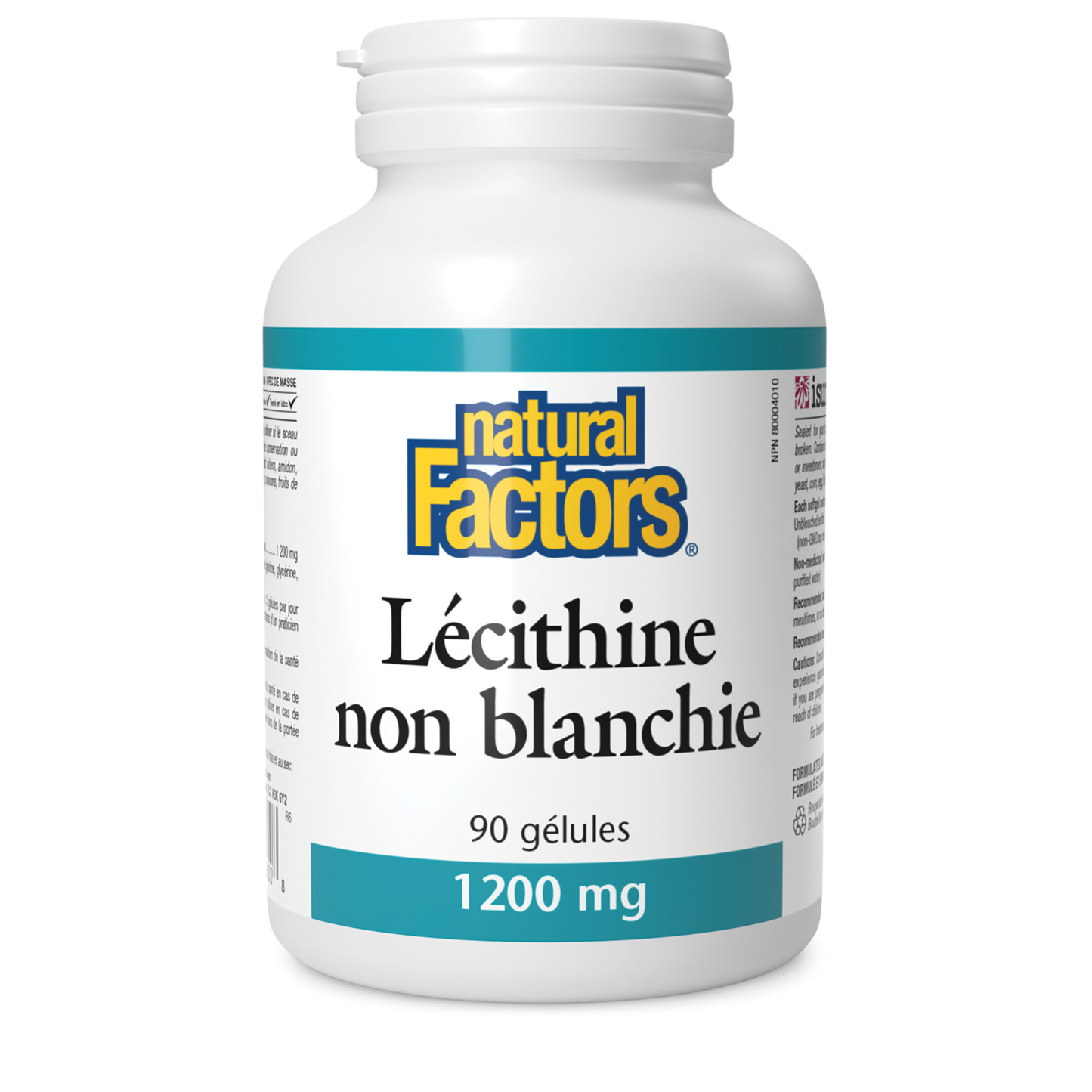 Lécithine non blanchie 1 200 mg, Natural Factors|v|image|2600