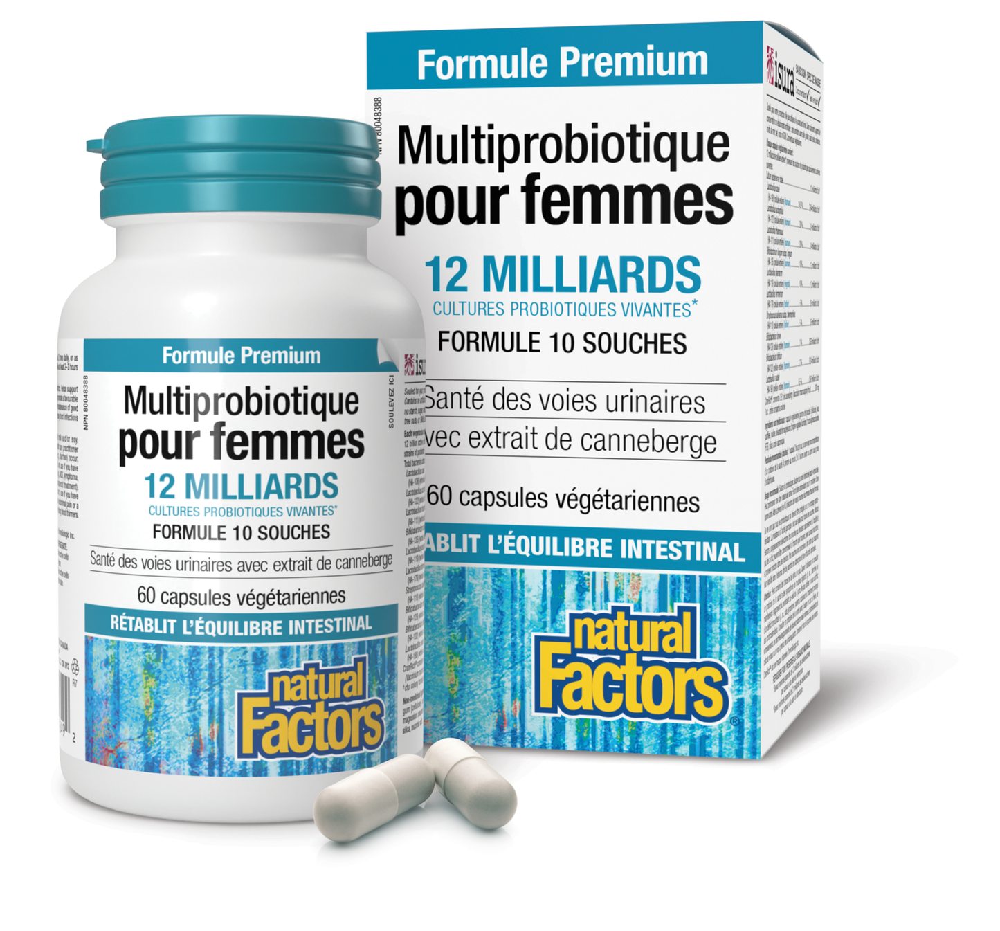 Multiprobiotique pour femmes 12 milliards de cultures probiotiques vivantes, Natural Factors|v|image|1849