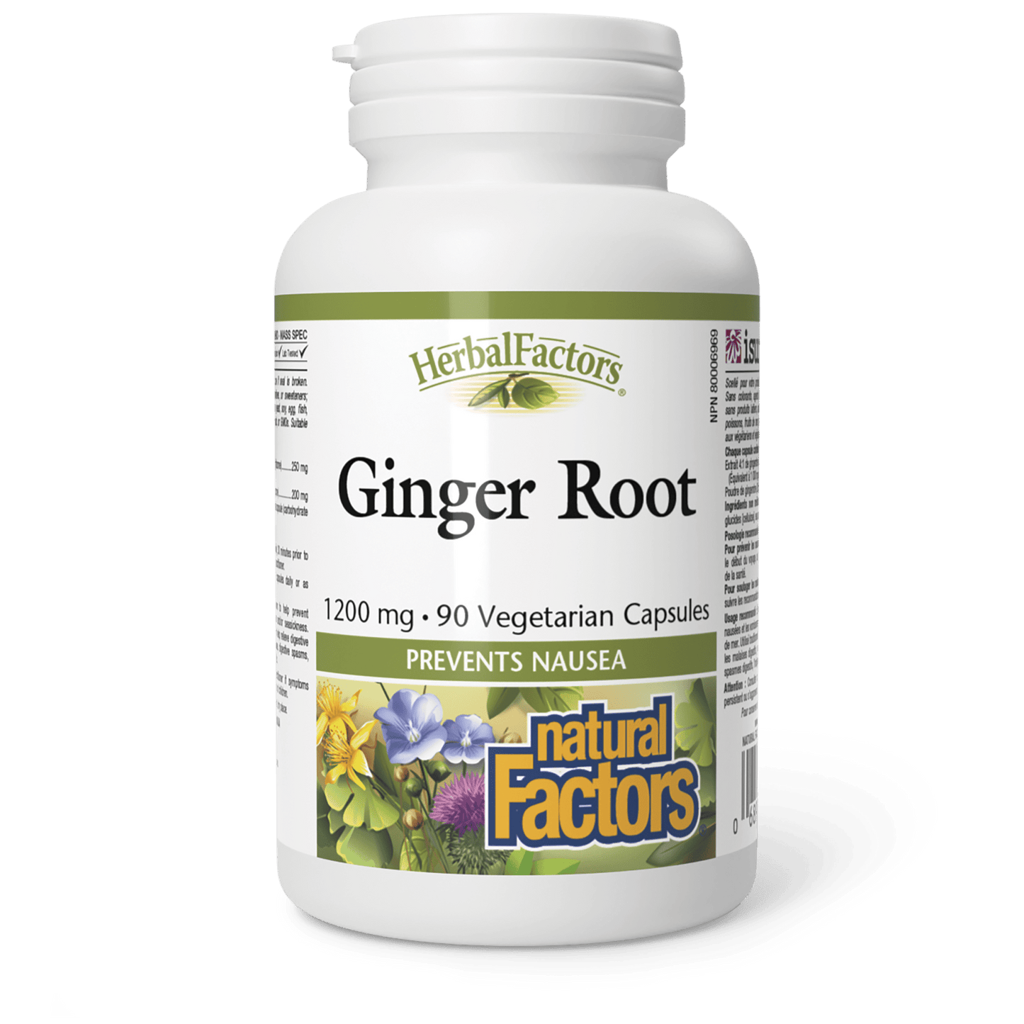 Ginger Root 1200 mg, HerbalFactors