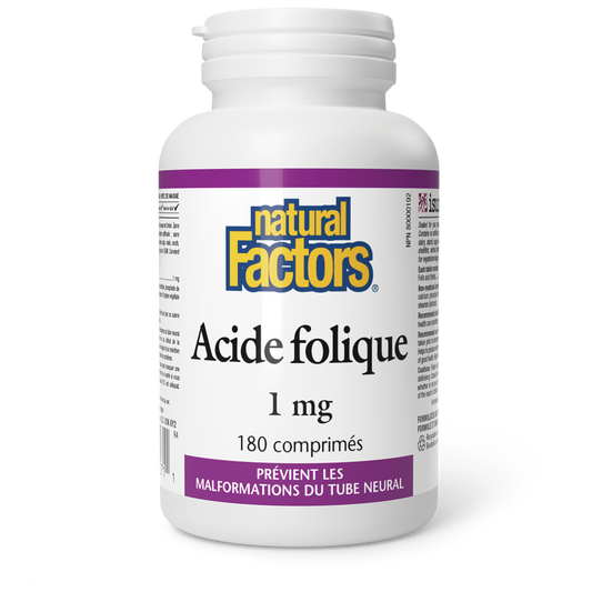 Acide folique 1 mg, Natural Factors|v|image|1271