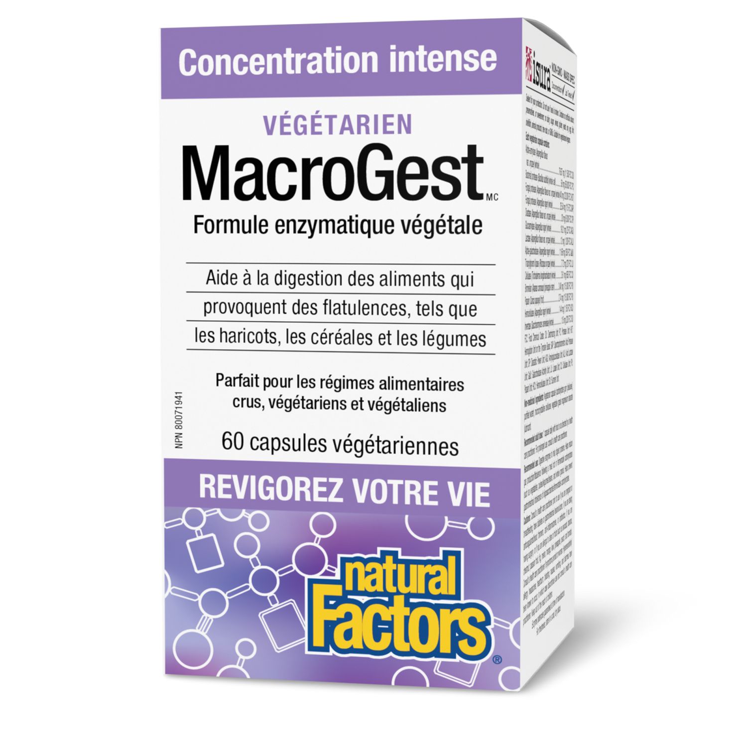 MacroGest Végétarien Concentration intense, Natural Factors|v|image|1762