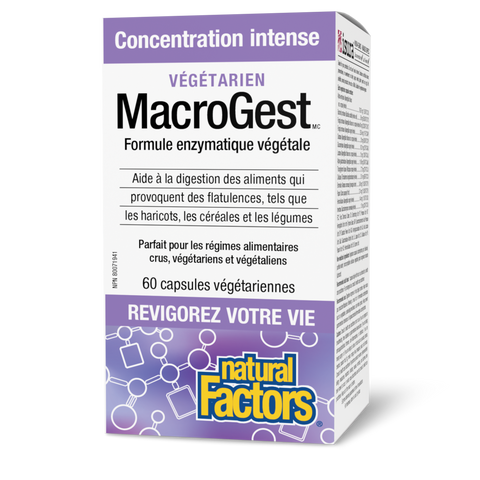 MacroGest Végétarien Concentration intense, Natural Factors|v|image|1762