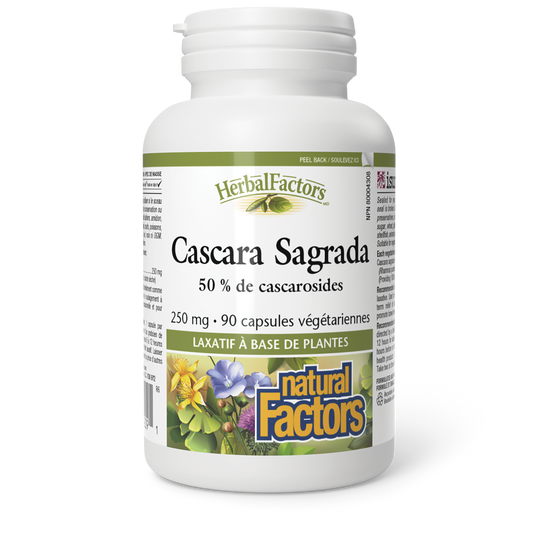 Cascara Sagrada 250 mg, HerbalFactors, Natural Factors|v|image|4209