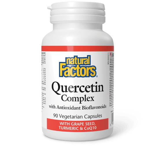 Quercetin Complex with Grape Seed, Turmeric & CoQ10, Natural Factors|v|image|1388