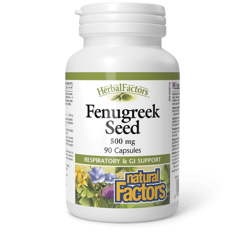 Fenugreek Seed 500 mg, HerbalFactors, Natural Factors|v|image|2200