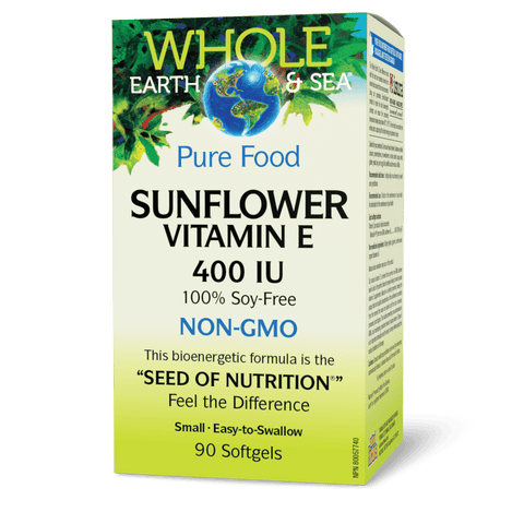 Sunflower Vitamin E 400 IU, Whole Earth & Sea, Whole Earth & Sea®|v|image|35513