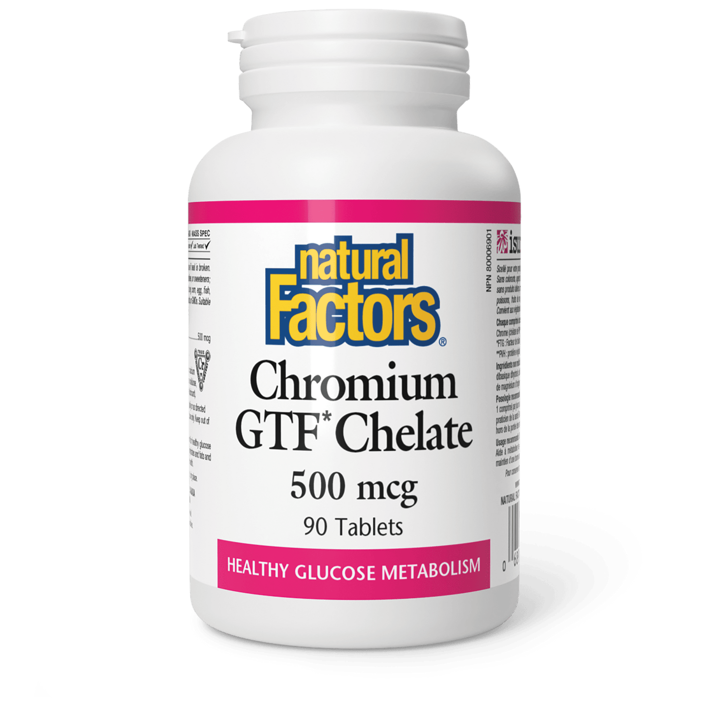 Chromium GTF Chelate 500 mcg, Natural Factors|v|image|1630