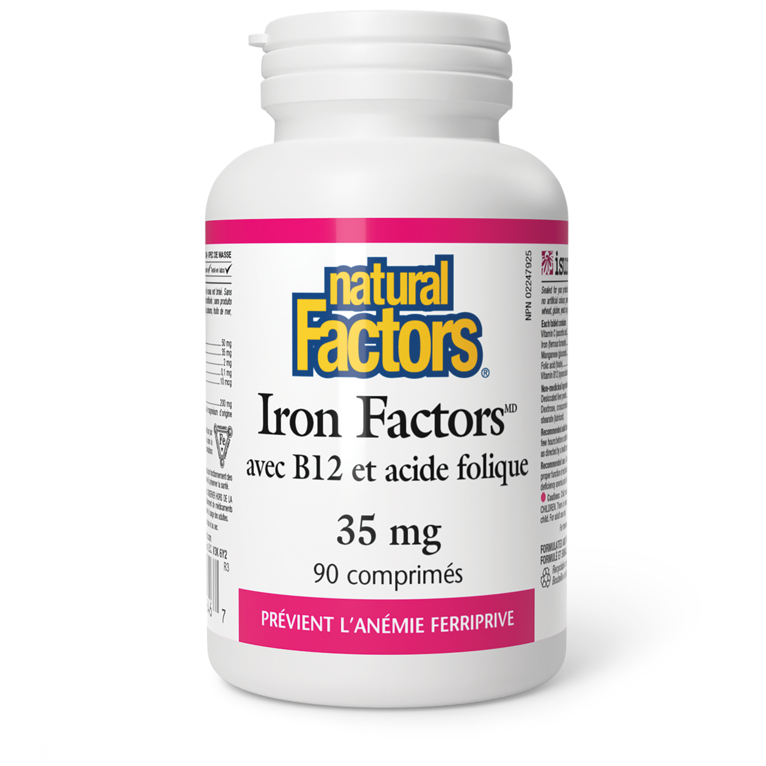 Iron Factors 35 mg, Natural Factors|v|image|1646