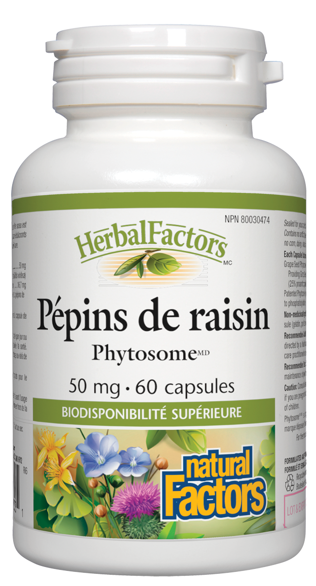 Pépins de raisin Phytosome 50 mg, HerbalFactors|variant|hi-res|4803