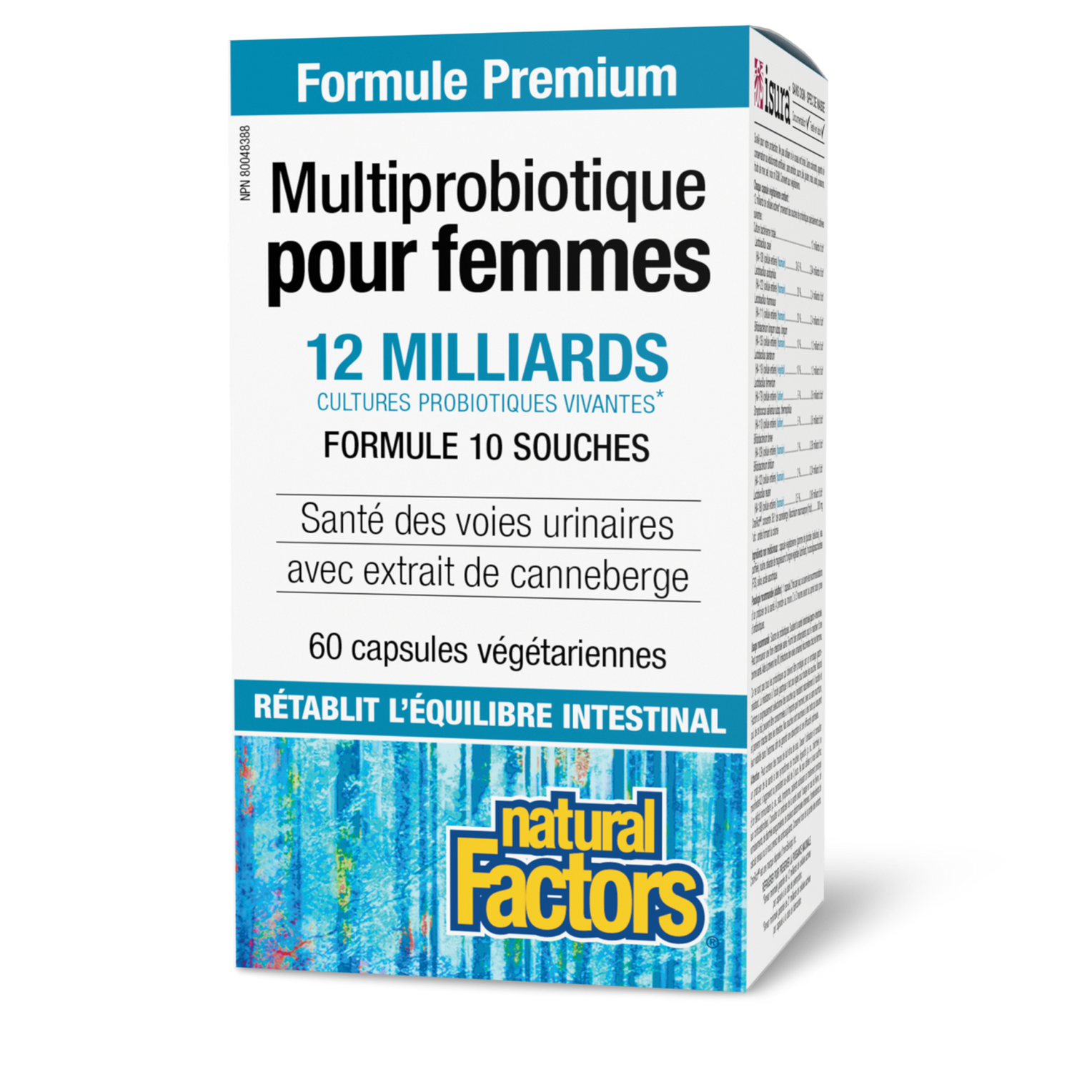 Multiprobiotique pour femmes 12 milliards de cultures probiotiques vivantes, Natural Factors|v|image|1849