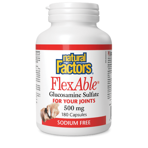 FlexAble Glucosamine Sulfate 500 mg, Natural Factors|v|image|2659