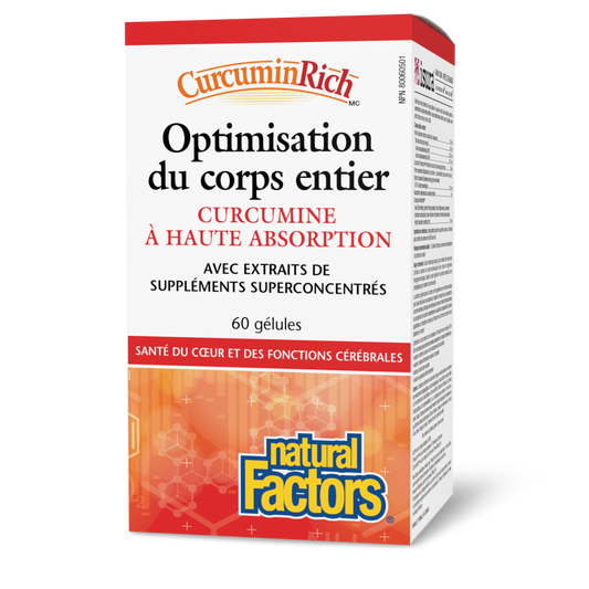 Optimisation du corps entier, CurcuminRich, Natural Factors|v|image|4555