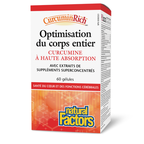 Optimisation du corps entier, CurcuminRich, Natural Factors|v|image|4555