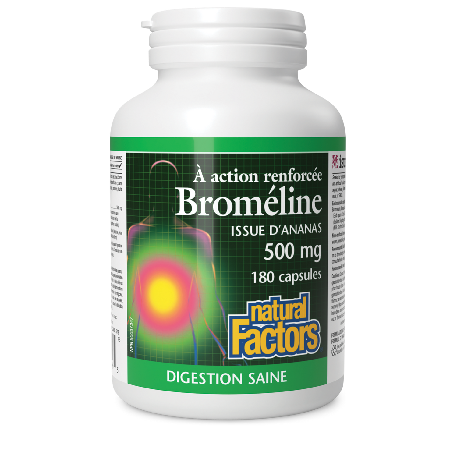 Broméline à action renforcée 500 mg, issue d’ananas, Natural Factors|v|image|1736