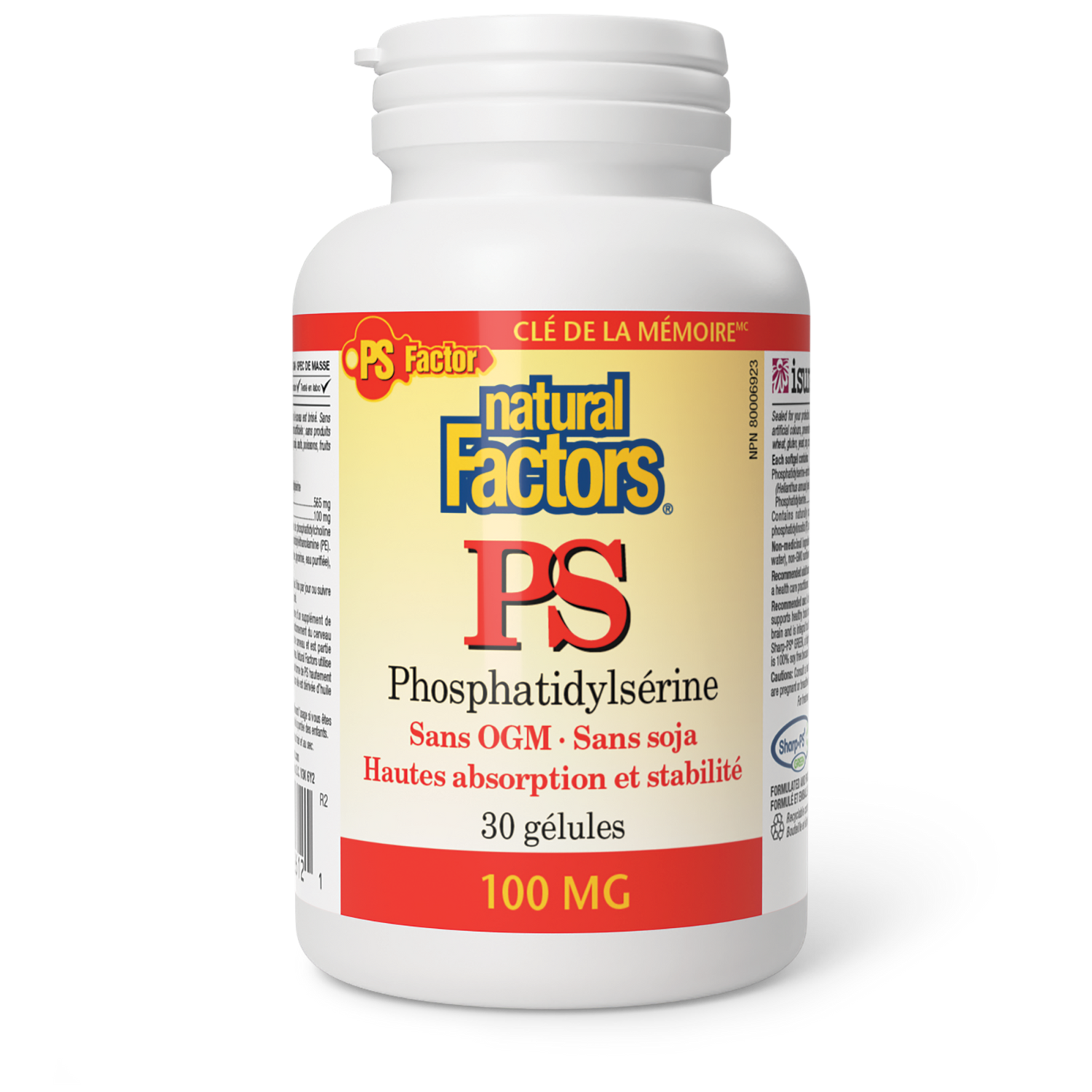 PS Phosphatidylsérine 100 mg, Natural Factors|v|image|2612