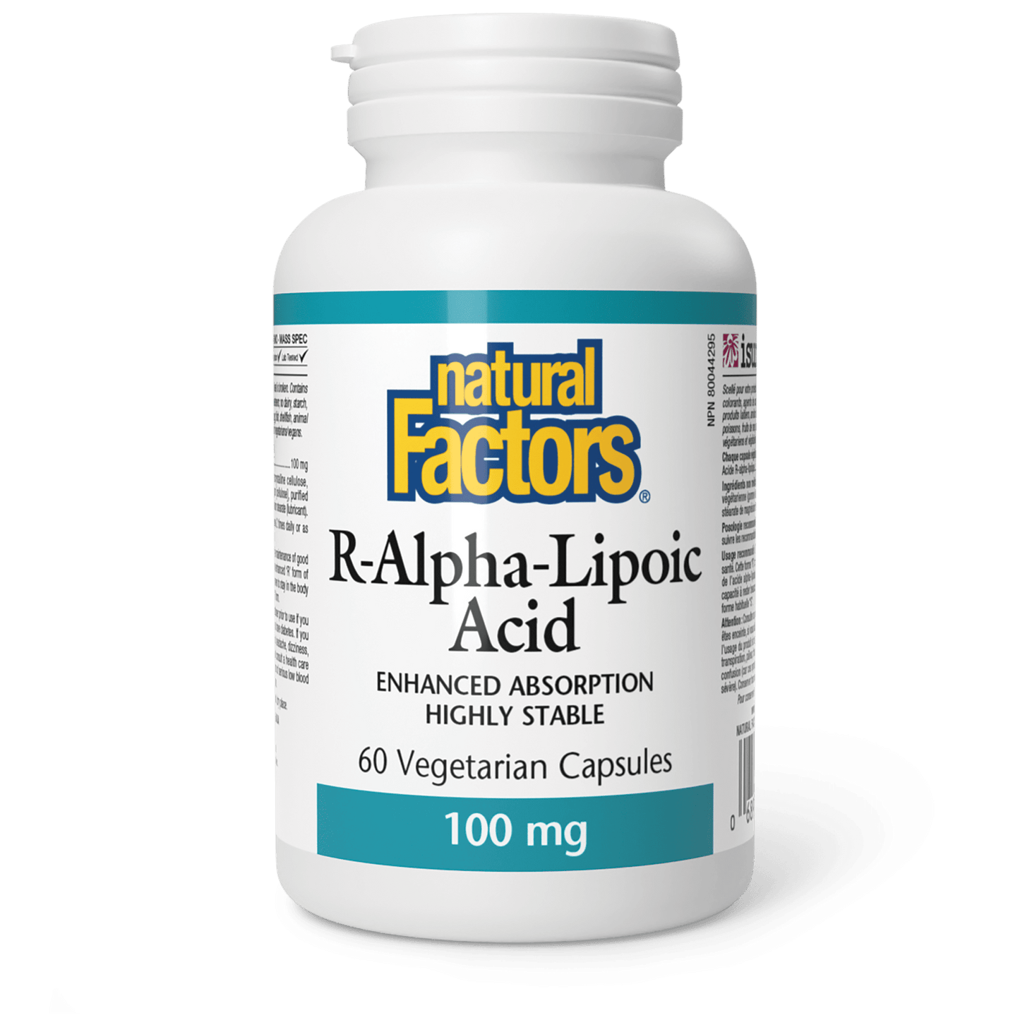 R-Alpha-Lipoic Acid 100 mg, Natural Factors|v|image|2094