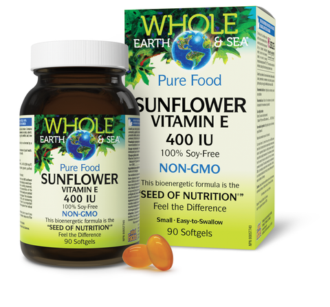 Sunflower Vitamin E 400 IU, Whole Earth & Sea, Whole Earth & Sea®|v|image|35513