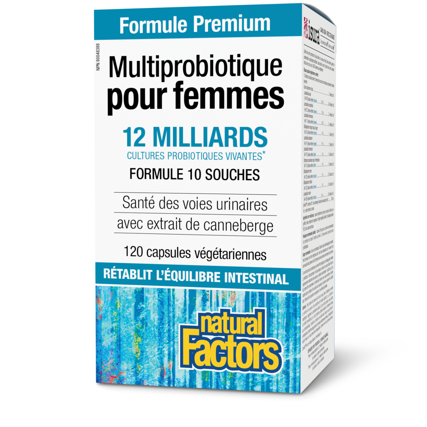 Multiprobiotique pour femmes 12 milliards de cultures probiotiques vivantes, Natural Factors|v|image|1850