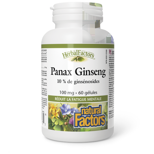 Panax Ginseng 100 mg, HerbalFactors, Natural Factors|v|image|4173