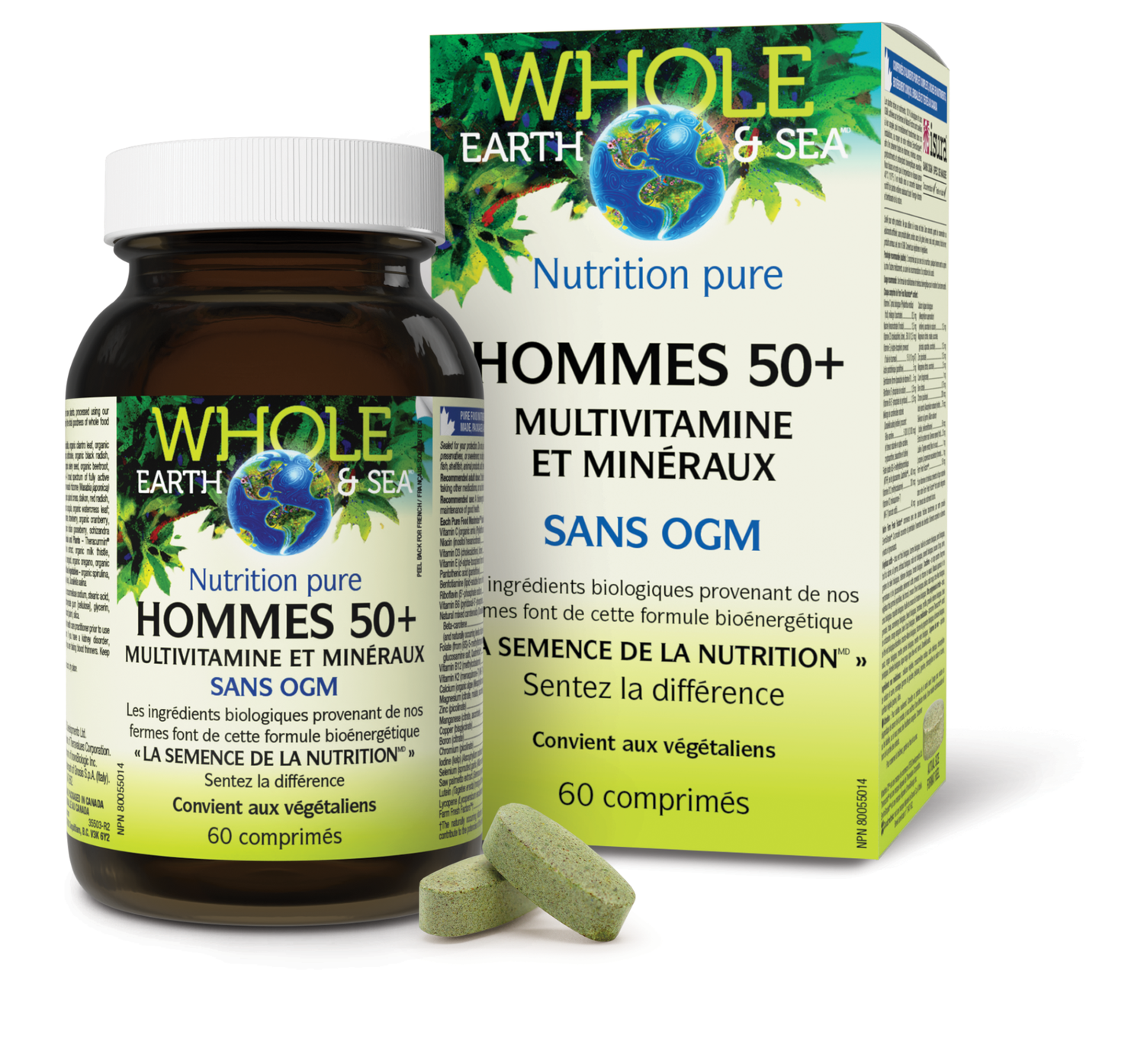 Multivitamine et minéraux Hommes 50+, Whole Earth & Sea, Whole Earth & Sea®|v|image|35503