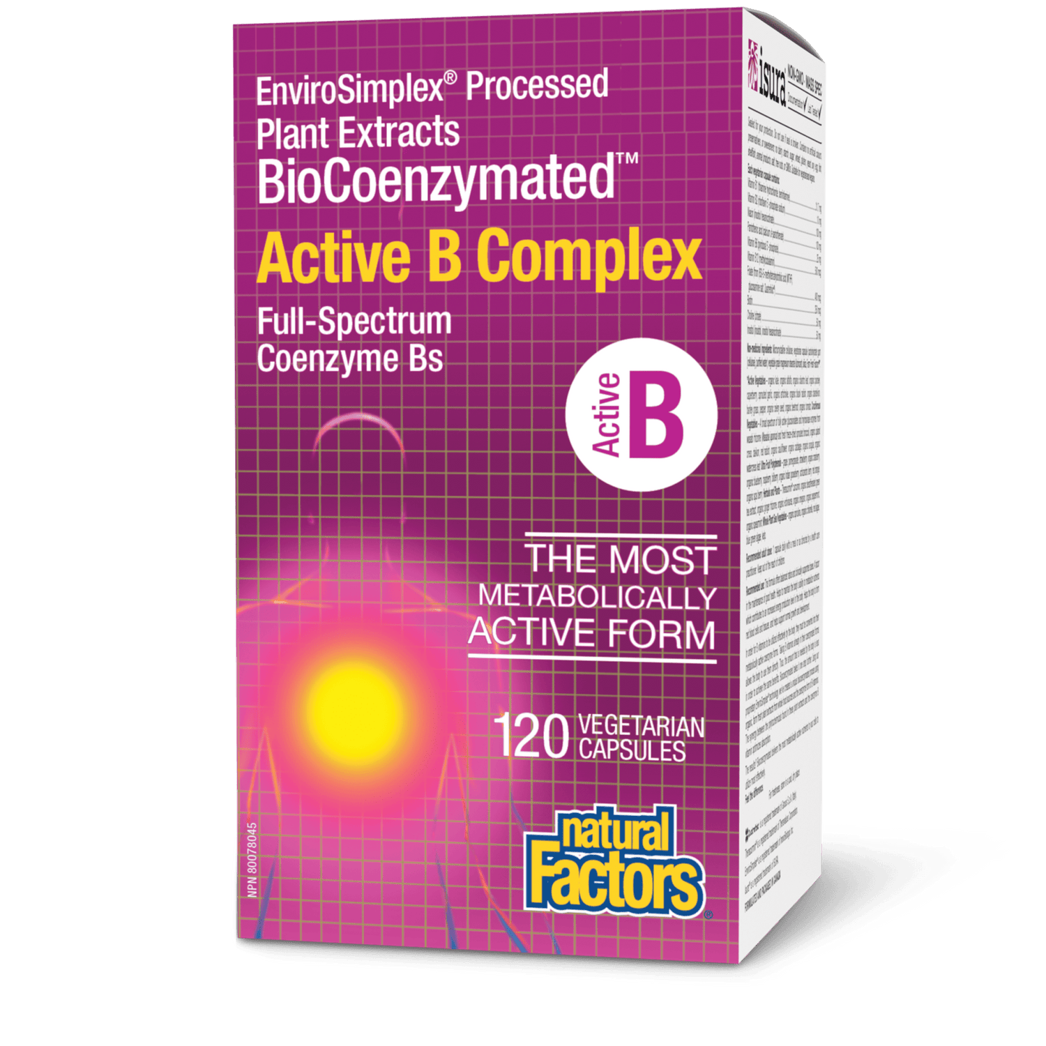 BioCoenzymated Active B Complex, Natural Factors|v|image|1133