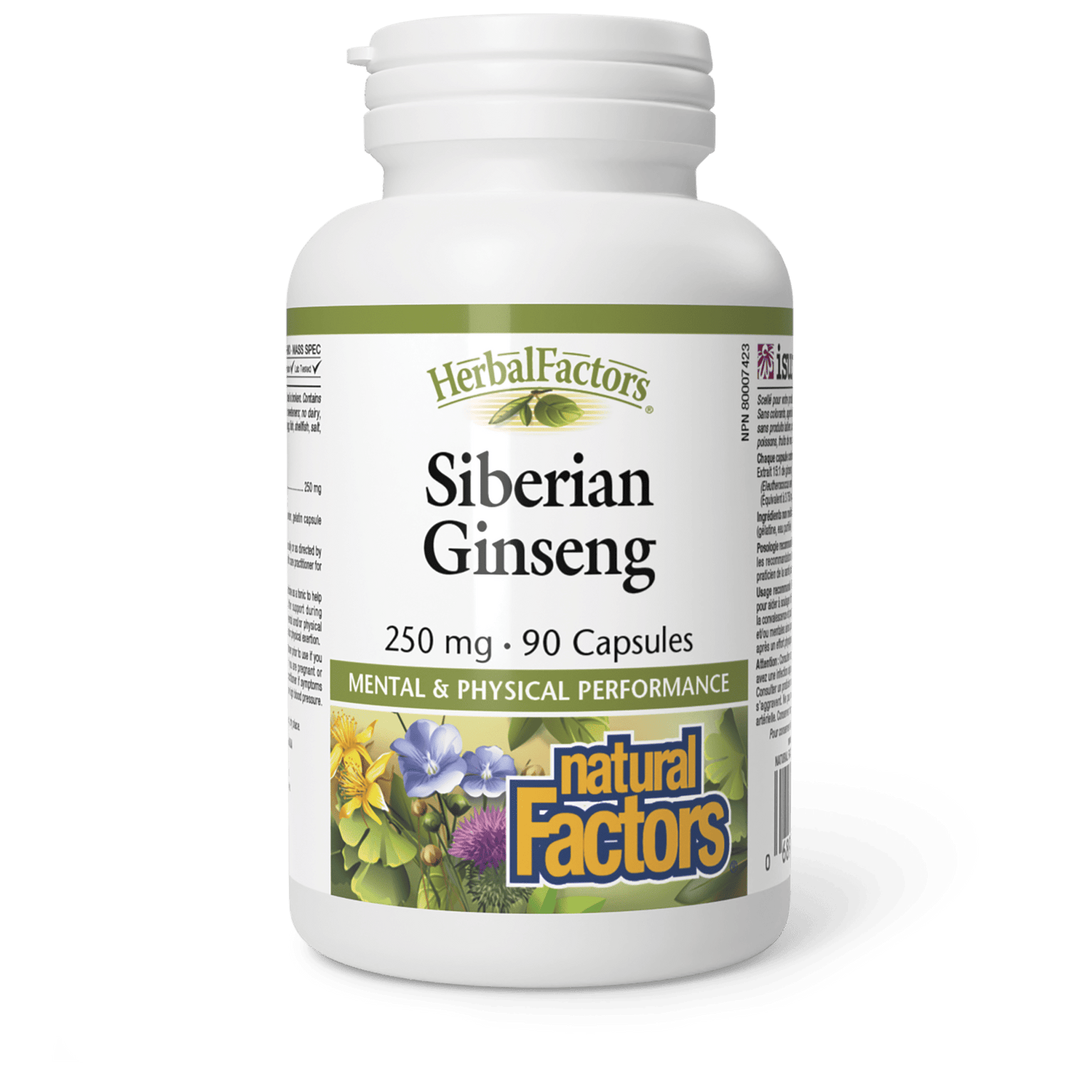 Siberian Ginseng 250 mg, HerbalFactors, Natural Factors|v|image|4531