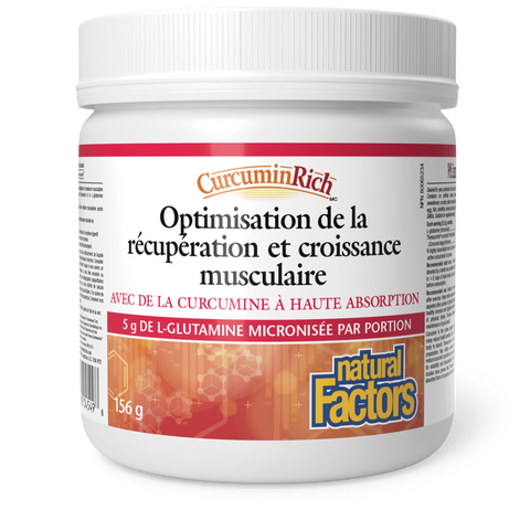 Optimisation de la récupération et croissance musculaire, CurcuminRich, Natural Factors|v|image|4549