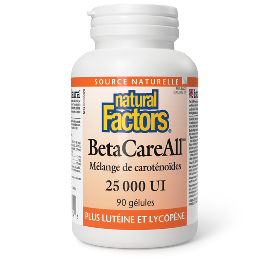 BetaCareAll 25 000 UI, Natural Factors|v|image|1014