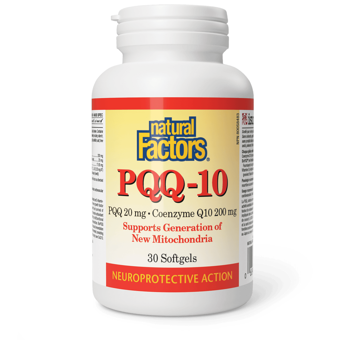 PQQ-10 20 mg · Coenzyme Q10 200 mg, Natural Factors|v|image|2617