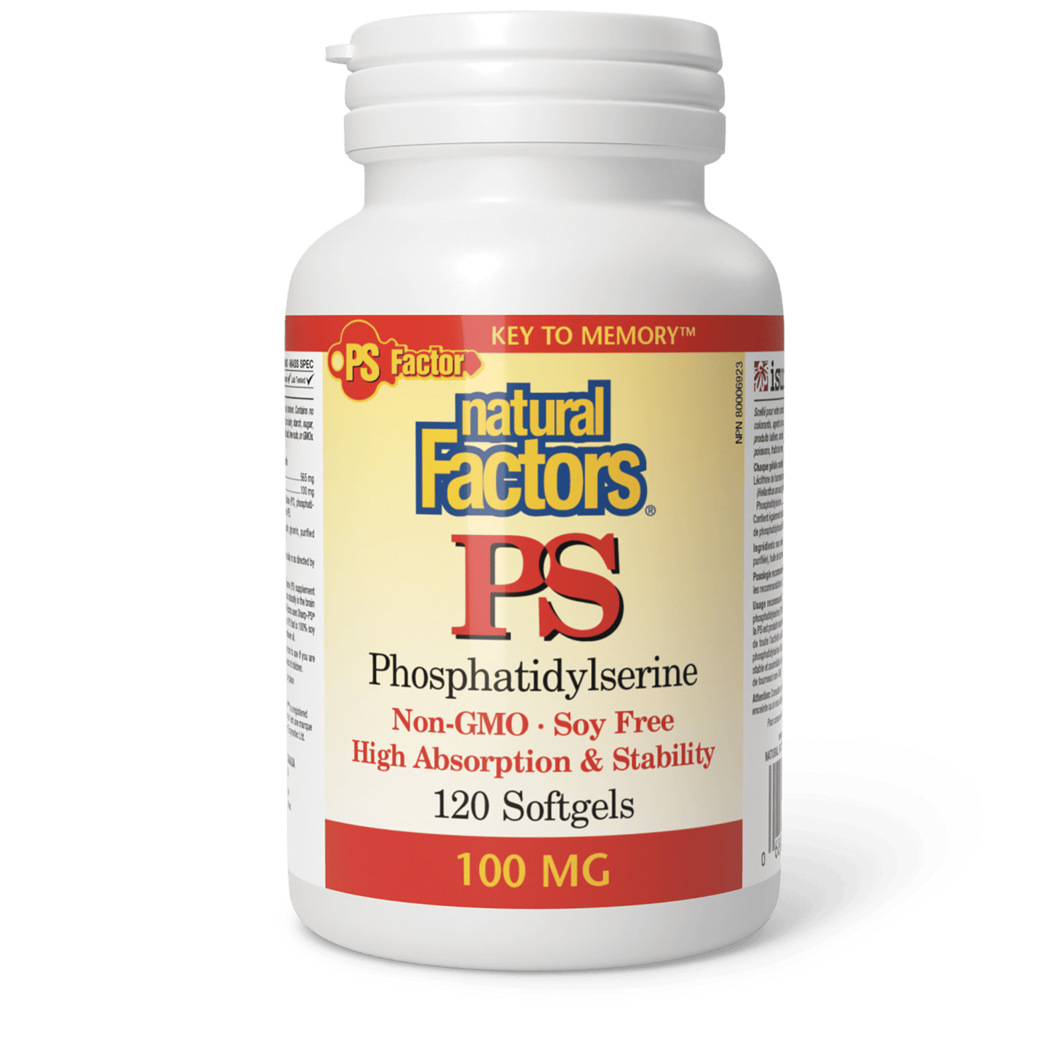 PS Phosphatidylserine 100 mg, Natural Factors|v|image|2626