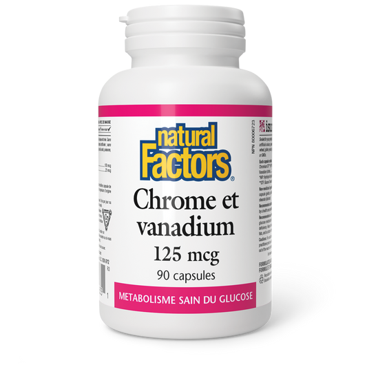 Chrome et vanadium 125 mcg, Natural Factors|v|image|1635