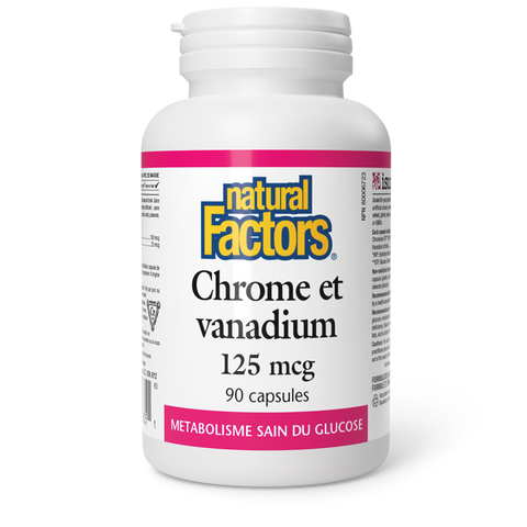 Chrome et vanadium 125 mcg, Natural Factors|v|image|1635