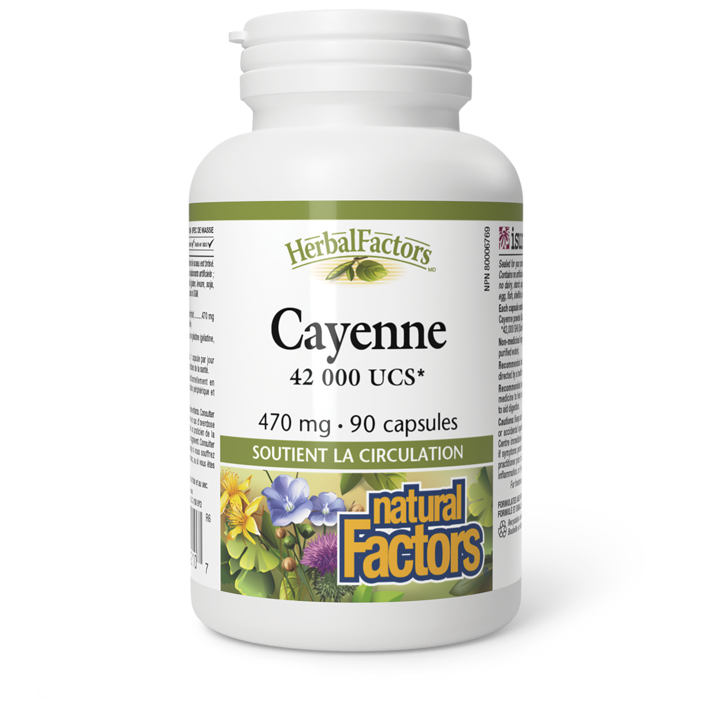 Cayenne 470 mg, HerbalFactors, Natural Factors|v|image|4210