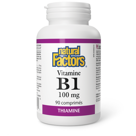 Vitamine B1 100 mg, Natural Factors|v|image|1200