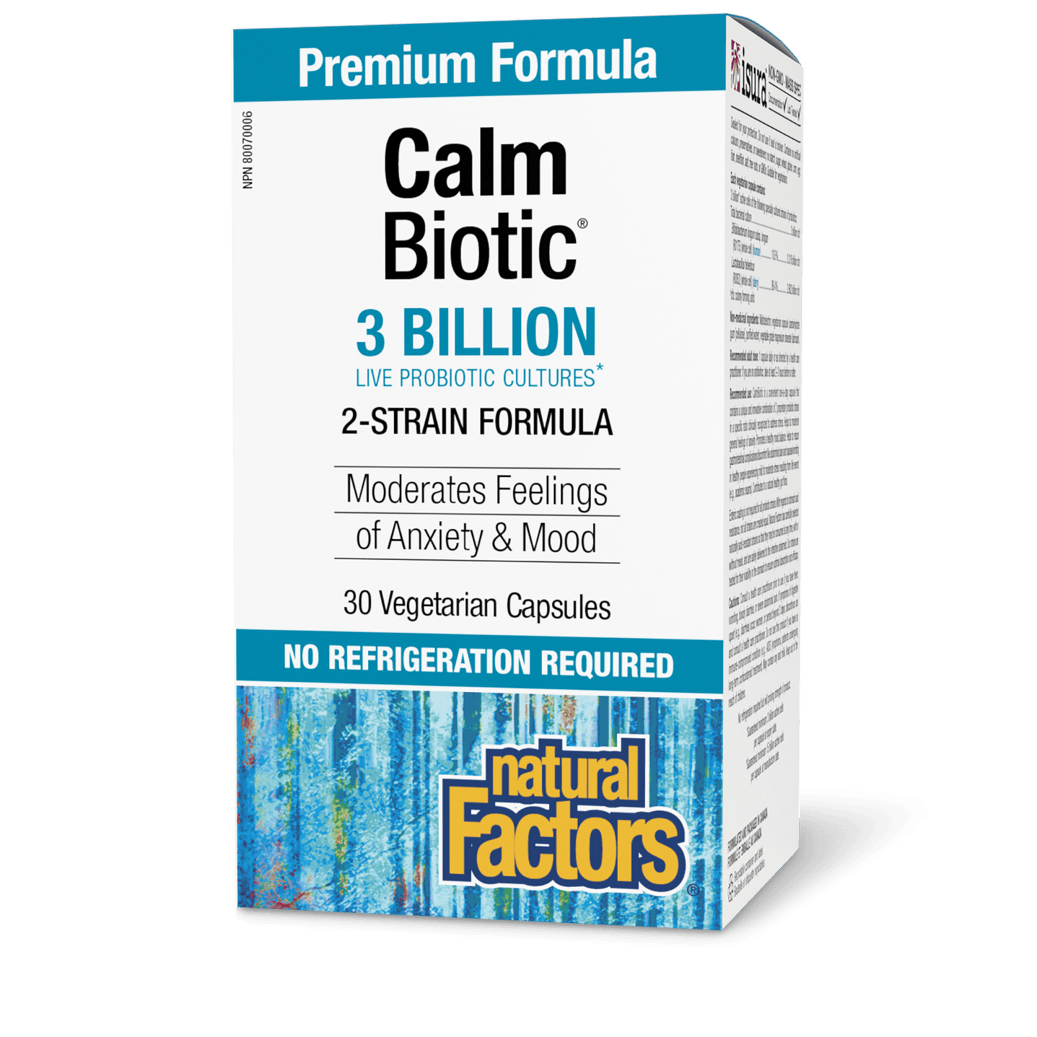 Calm Biotic 3 Billion Live Probiotic Cultures, Natural Factors|v|image|1860