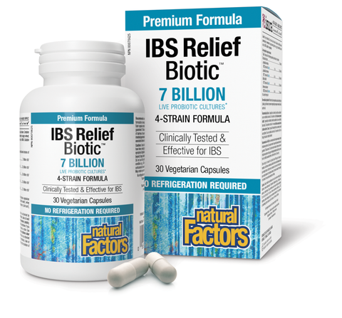 IBS Relief Biotic 7 Billion Live Probiotic Cultures, Natural Factors|v|image|1861