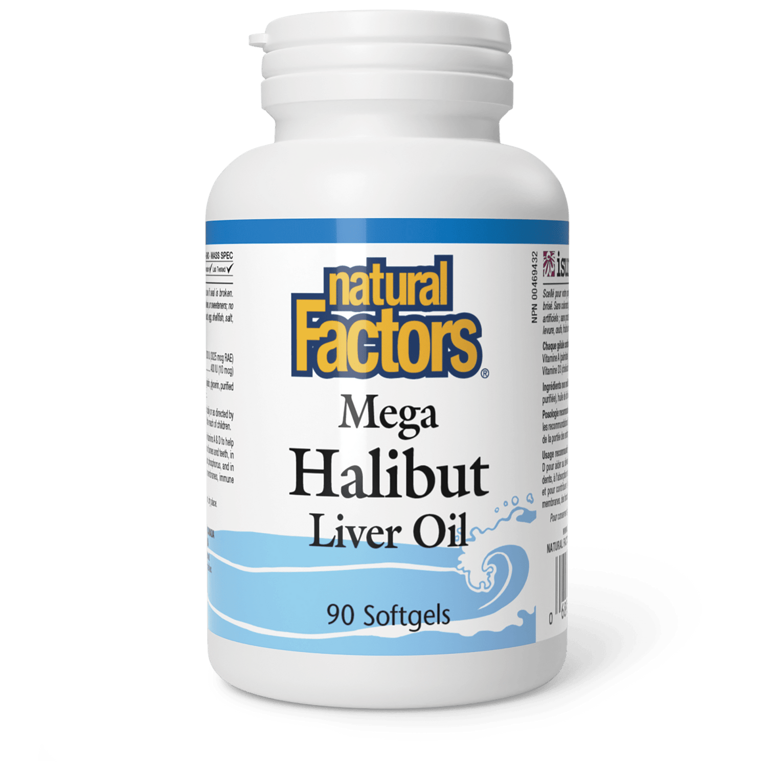 Mega Halibut Liver Oil, Natural Factors|v|image|1010