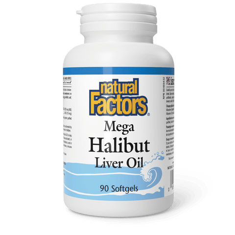 Mega Halibut Liver Oil, Natural Factors|v|image|1010