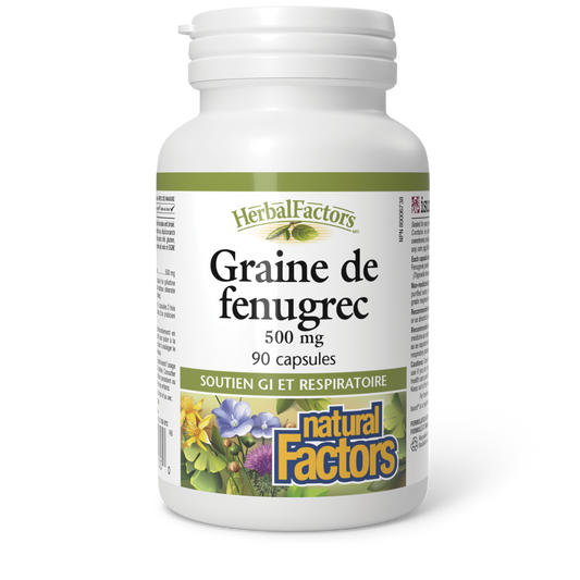 Graines de fenugrec 500 mg, HerbalFactors, Natural Factors|v|image|2200